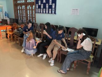 Diabetes Management project - 20th Jan 2024 - students snacking before clinic